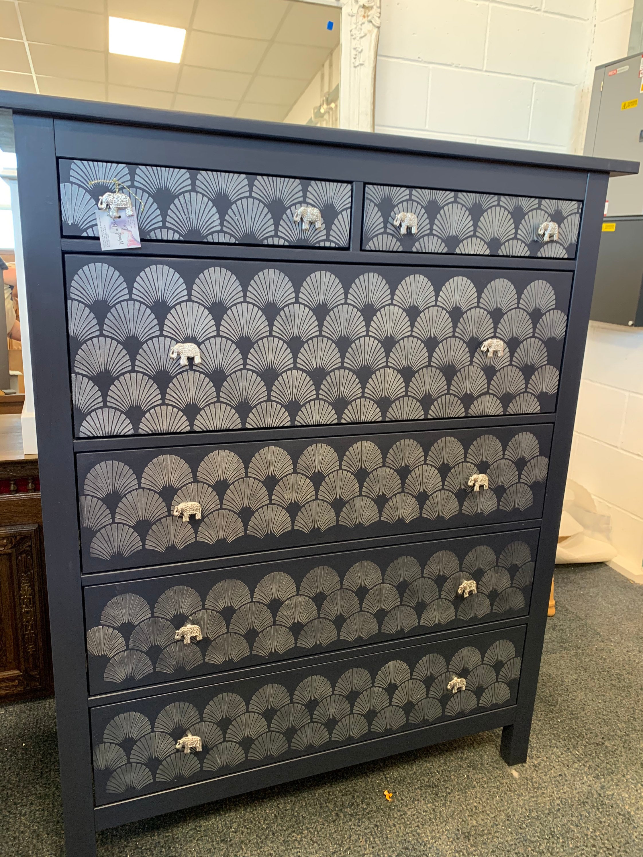 Beautiful Painted Large Chest of Drawers Fusion Mineral Paint Etsy