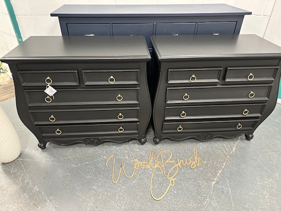 Black bombe on sale chest of drawers
