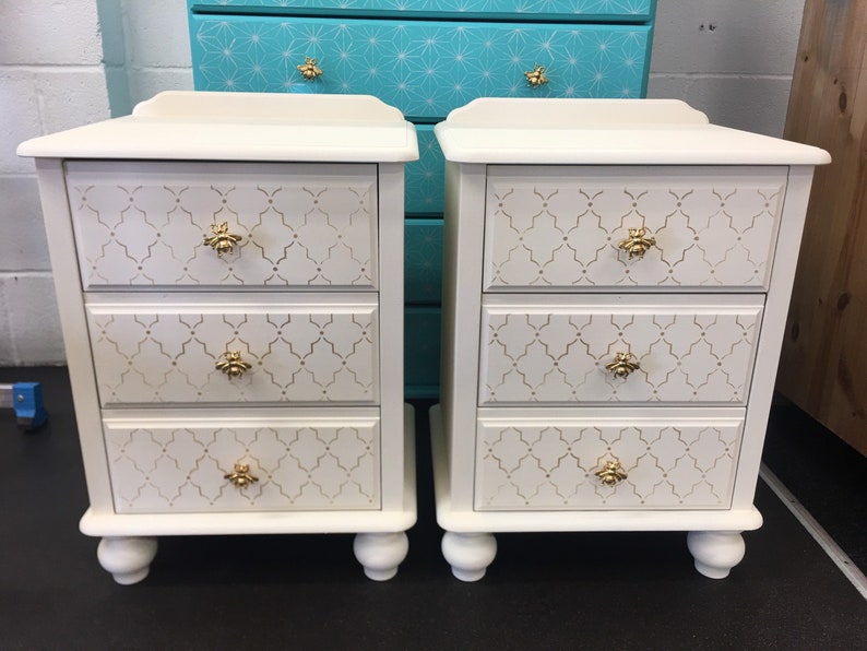 Bespoke Pair of Moroccan Bedside Tables Etsy