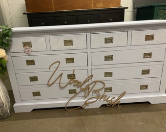 Double large chest of drawers merchant chest