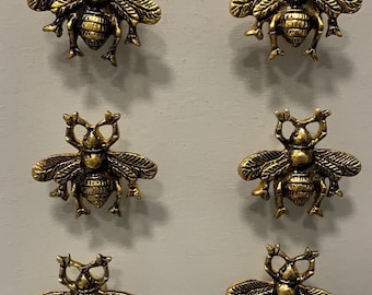 Bumble Bee Knobs Handles Gold Copper Silver