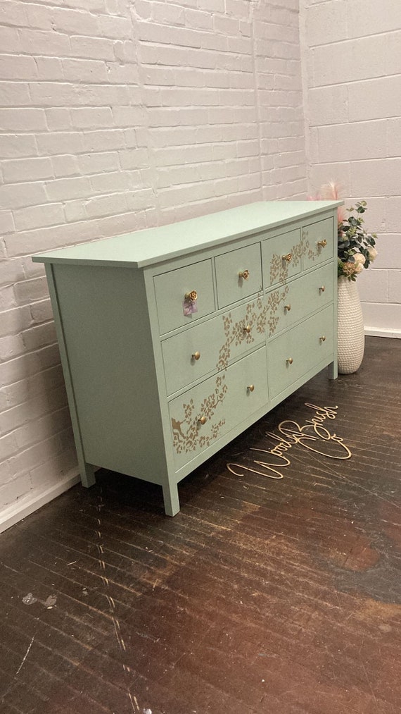 green emerald velvet dress Amazon.com: Vibe & Dine 6 Drawer Double Dresser, Modern Chest of Drawers  with Wide Storage for Closet, Bedroom, Living Room (Light Green) : Home &  Kitchen main image 1