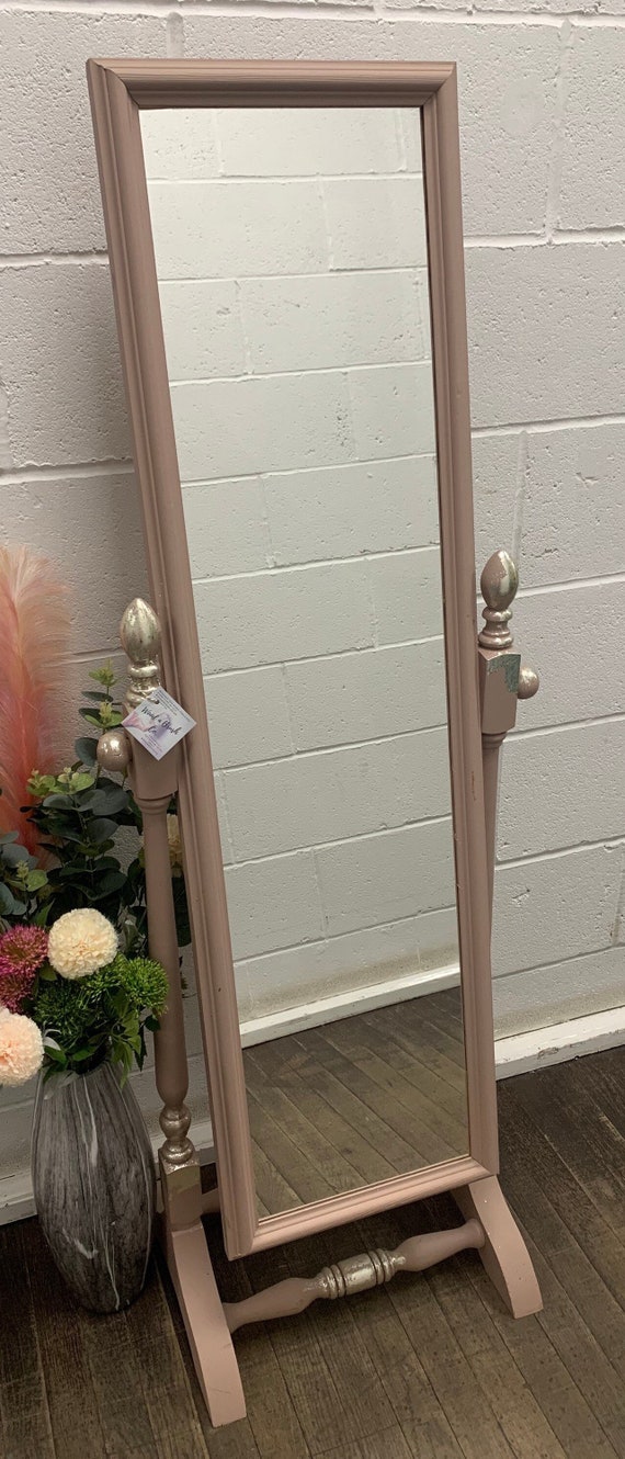 Cheval Dressing Mirror in Pink and Silver Etsy Ireland