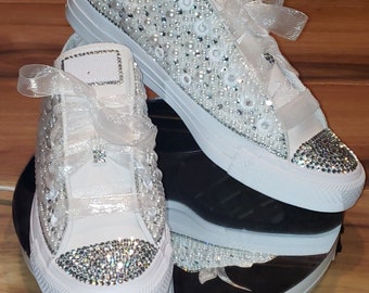 Custom Bling and Pearl Converse