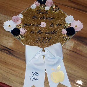 Graduation Cap Topper (Teach The Change)