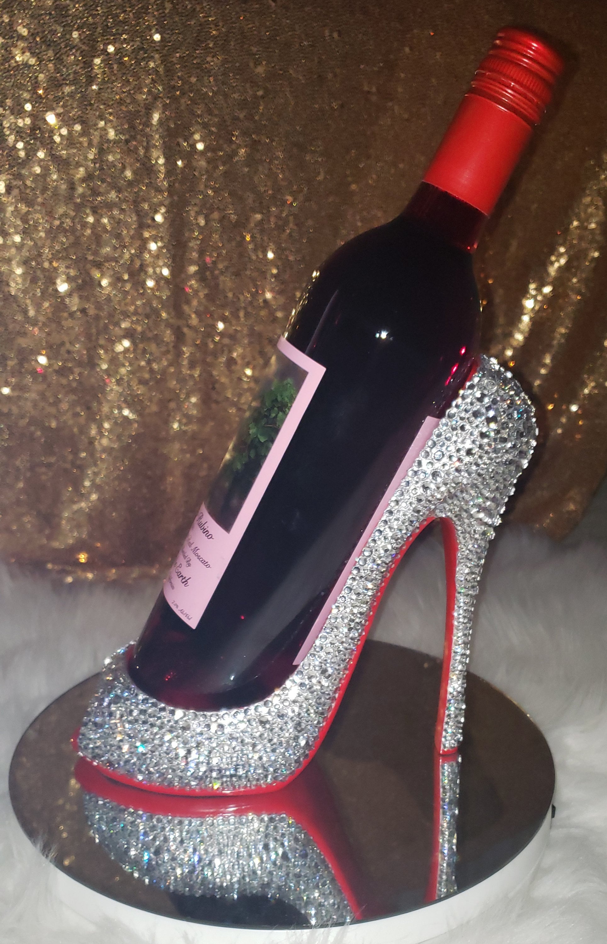 Shoe wine online bottle holder