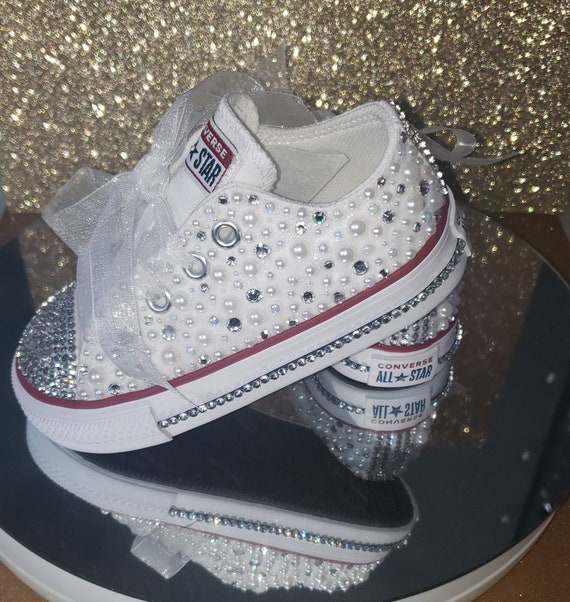Infant bling 2024 converse shoes