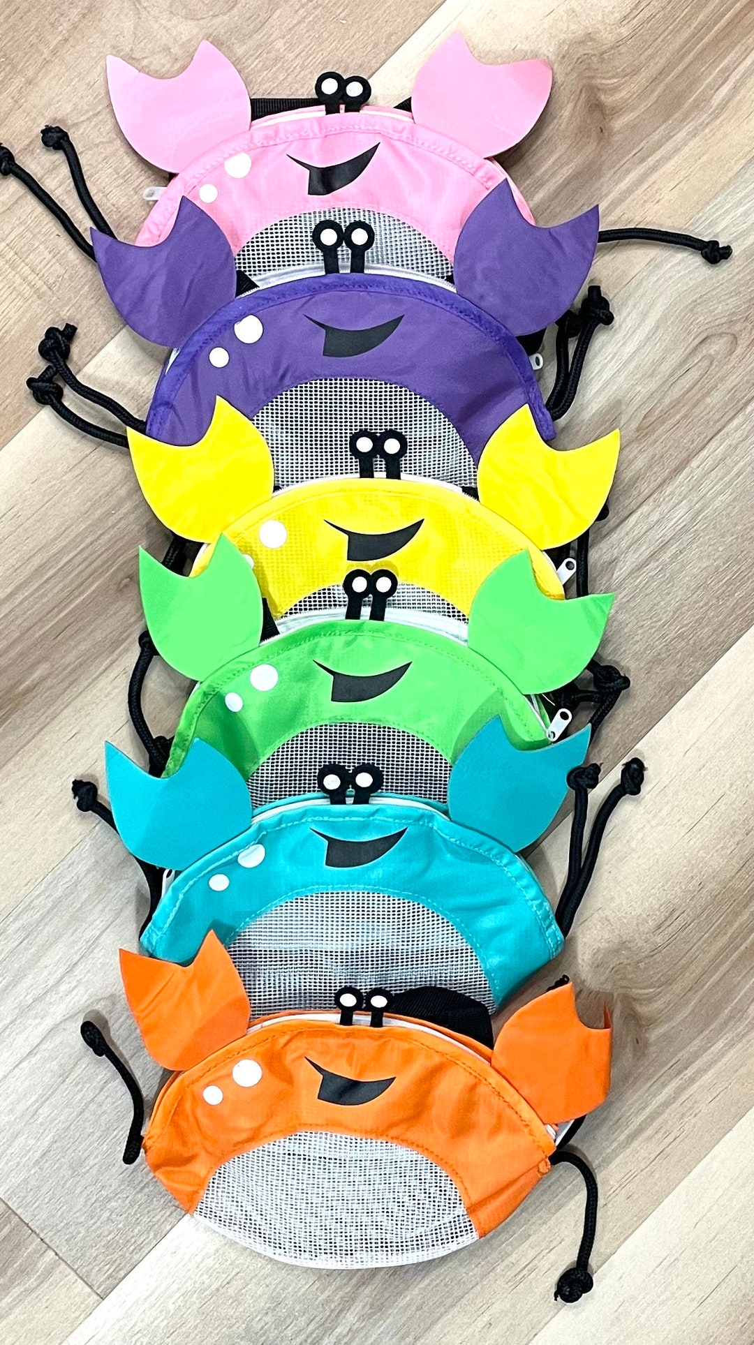 Esafio Beach Toy Mesh Bag Kids Shell Collecting Bag Beach Sand Toy