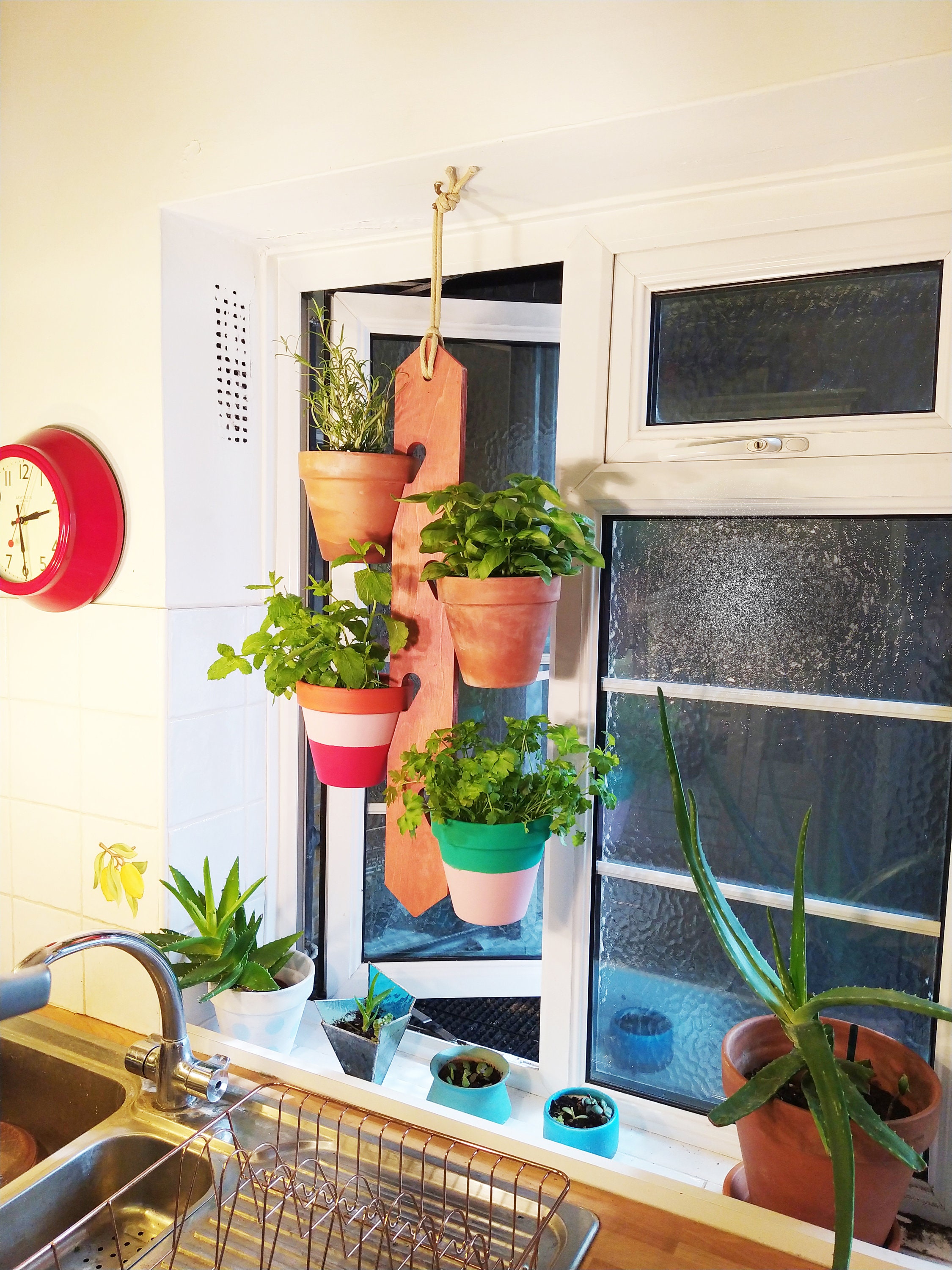 Potnotch Wooden Plant Pot Hanger Etsy UK