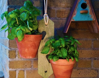 PotNotch Wooden Plant Pot Hanger