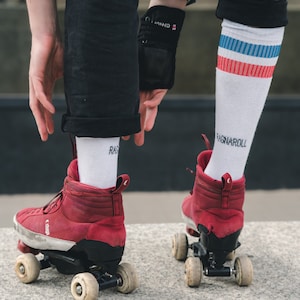 Ragnaroll Pro Skate Socks, Roller Skate Socks, Padded Sports Socks, Quad Skate Accessory, Retro Socks, High Skate Socks, Roller Skate Gift