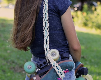 Roller Skate Leash, Strap For Quad Skates, Carrying Strap, Roller Skate Noose, Roller Skate Accessories, Colorful Skate Leash, Macrame Strap