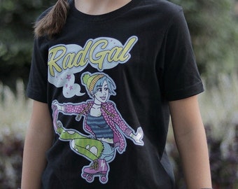 Kid's Roller Skate T-shirt, Roller Skate Top, Youth Short Sleeve T-Shirt, Kid's Tee, Graphic Tee, Roller Skate Gift, Girl's T-shirt, Gift
