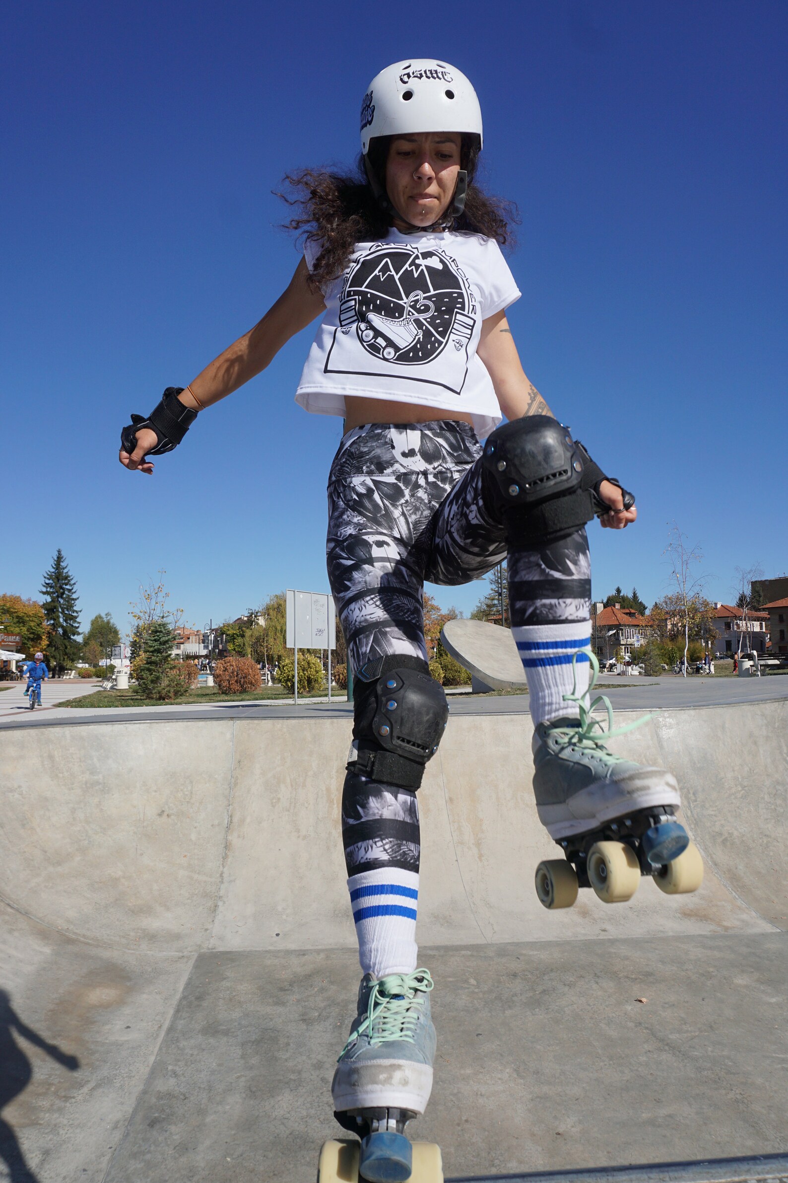 Roller Skate Crop Top Crop Tee Skate Tshirt Roller Skating Etsy