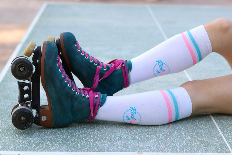 Roller Skates Socks Roller Skate Accessories Striped Socks Etsy Polska