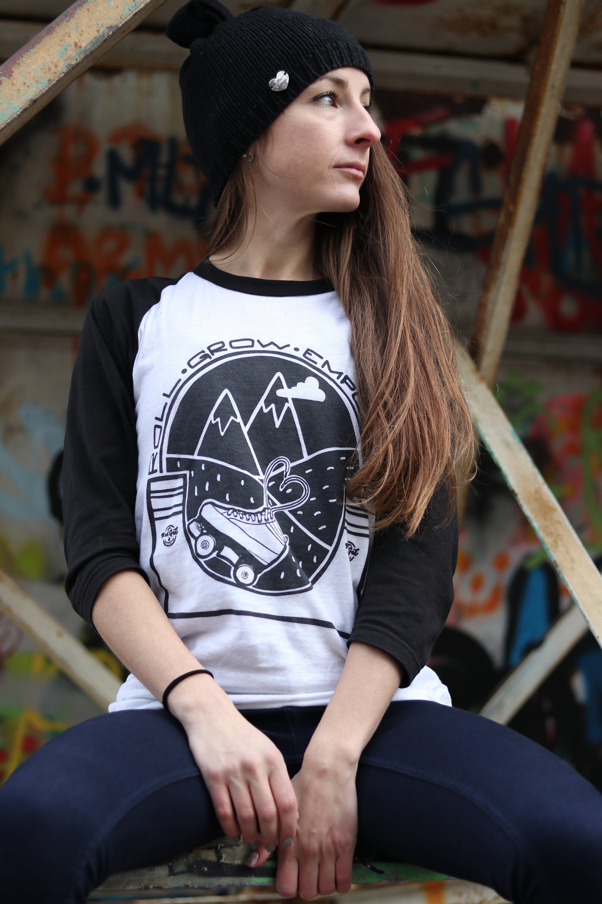 Baseball Raglan Shirt, Roller Skate Shirt, Retro Shirt