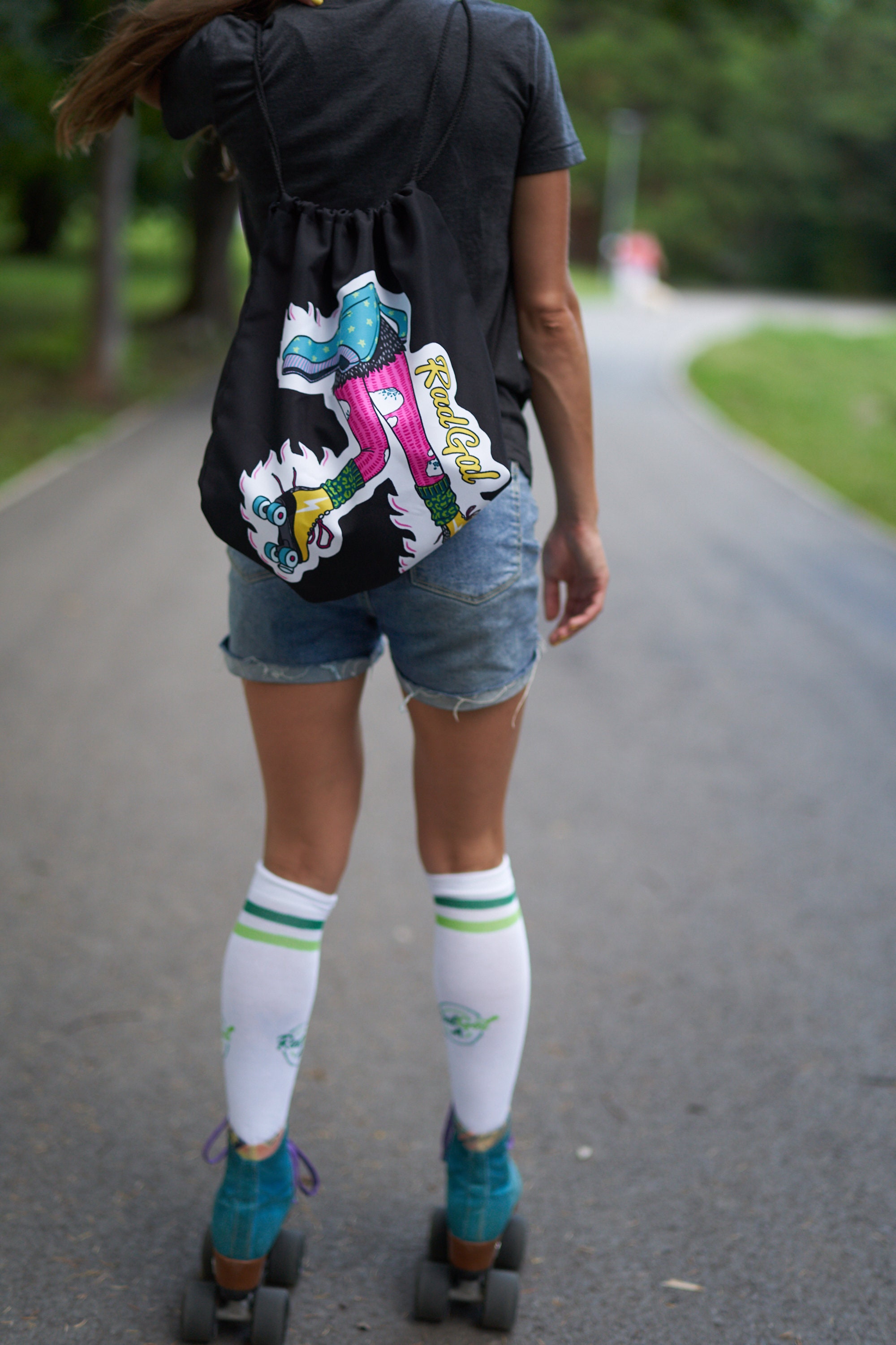 Drawstring Ruller Bag Roller Skate Drawstring Bag, Drawstring Backpack, Roller Skate Bag ...