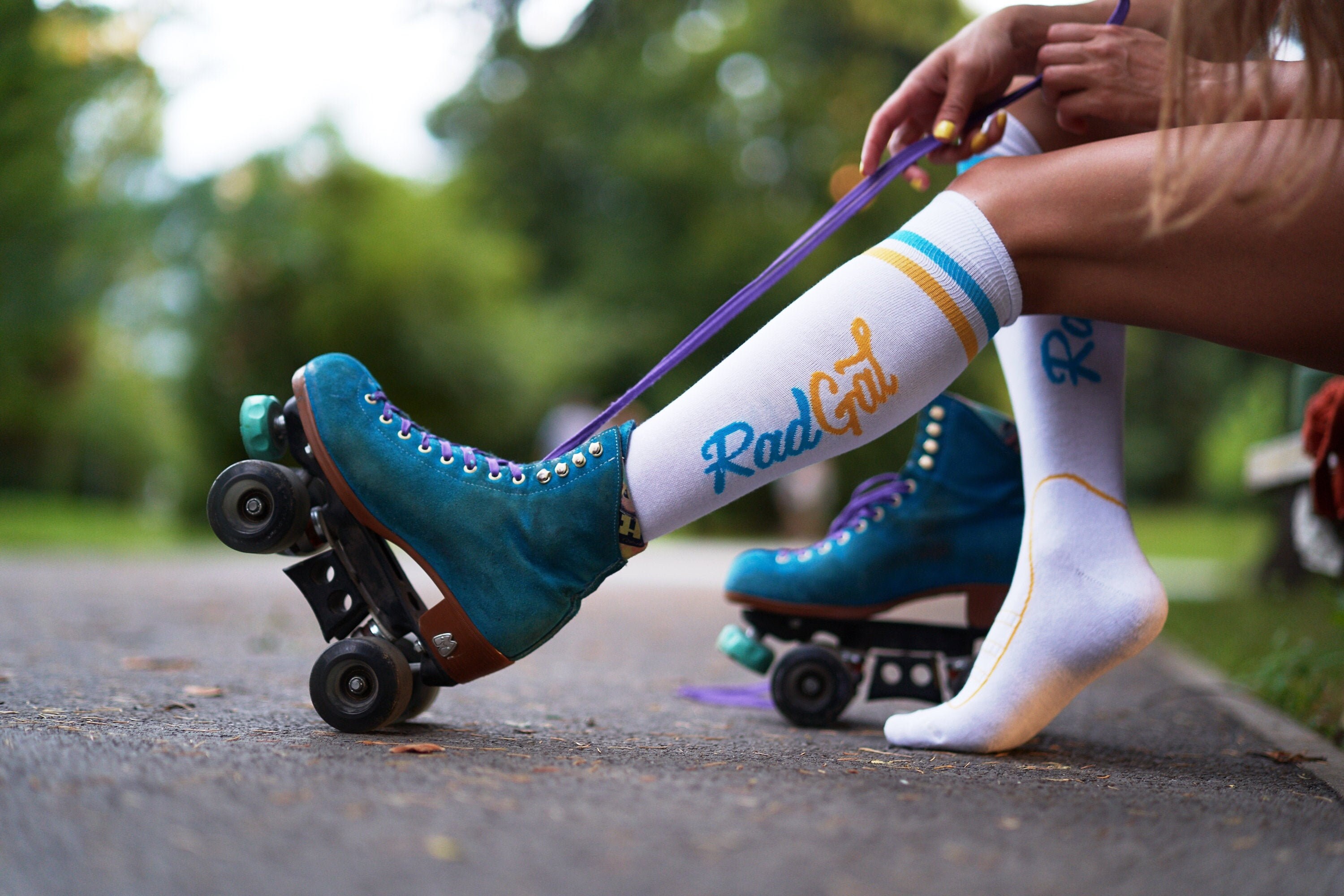 Skate Socks Knee High Socks Roller Skate Apparel Sports Etsy