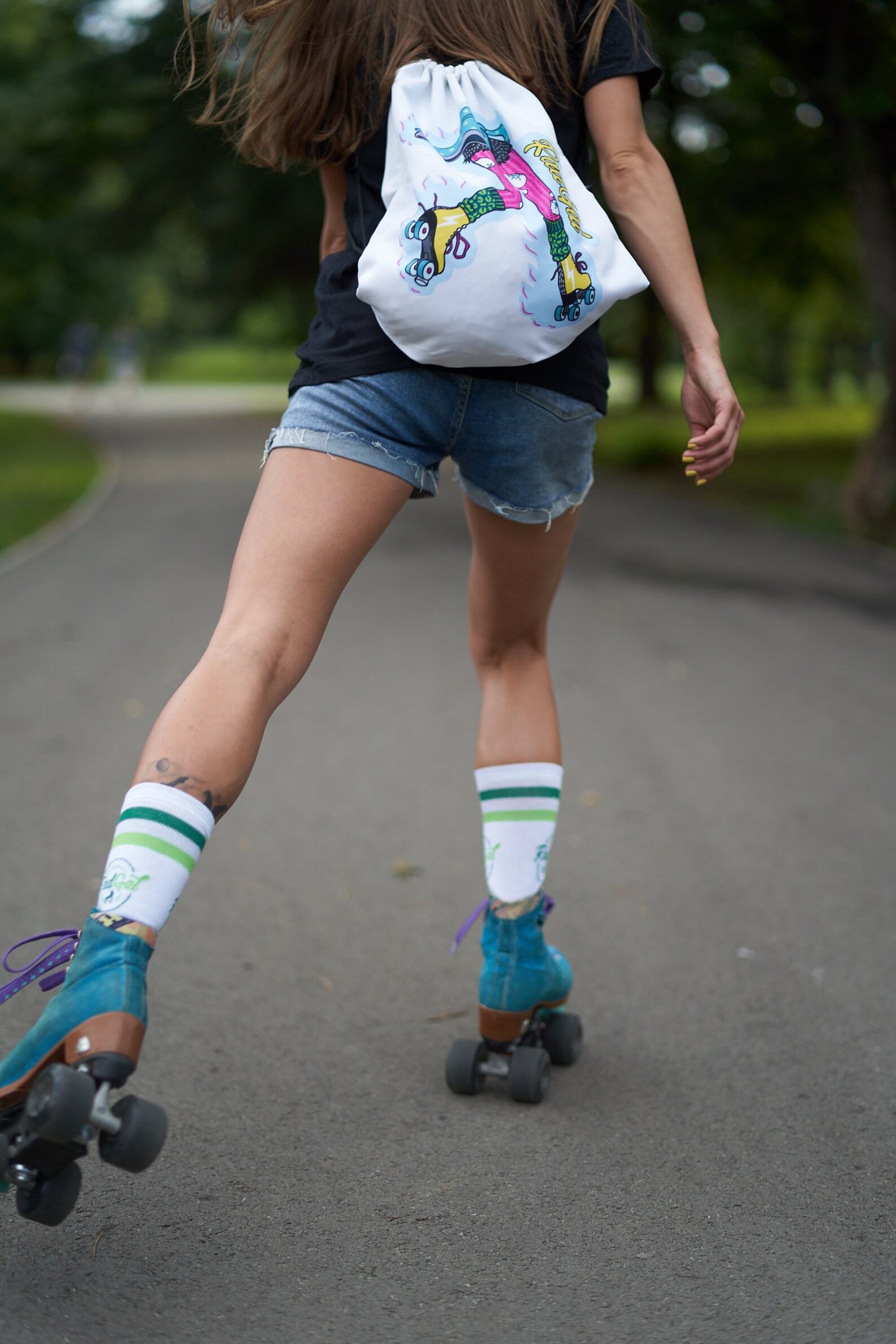 Drawstring Ruller Bag Roller Skate Drawstring Bag, Drawstring Backpack, Roller Skate Bag ...