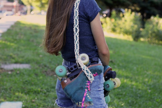 Trela de patins, alça para patins quádruplos, alça de transporte