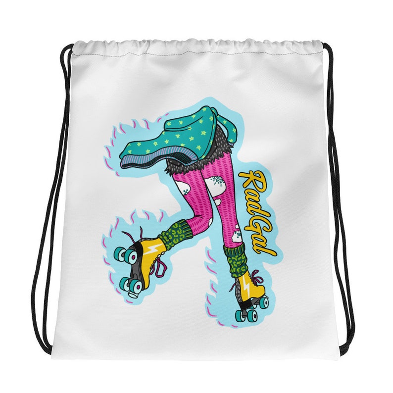 Drawstring Ruller Bag Roller Skate Bag, Drawstring Bag, Graphic Backpack, Skate Backpack, Gym ...