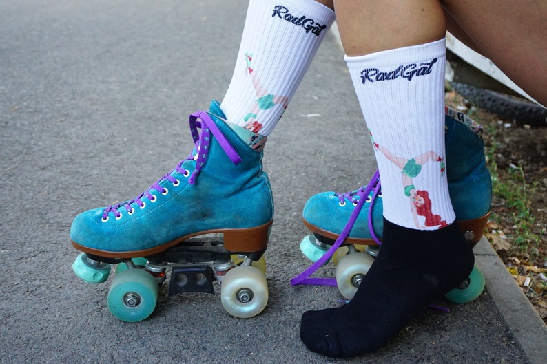 Mid Calf Socks Roller Skate Socks Girls's Socks - Etsy
