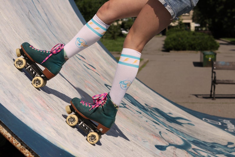 Roller Skate Knee Socks Roller Skate Accessories Knee High Etsy Australia