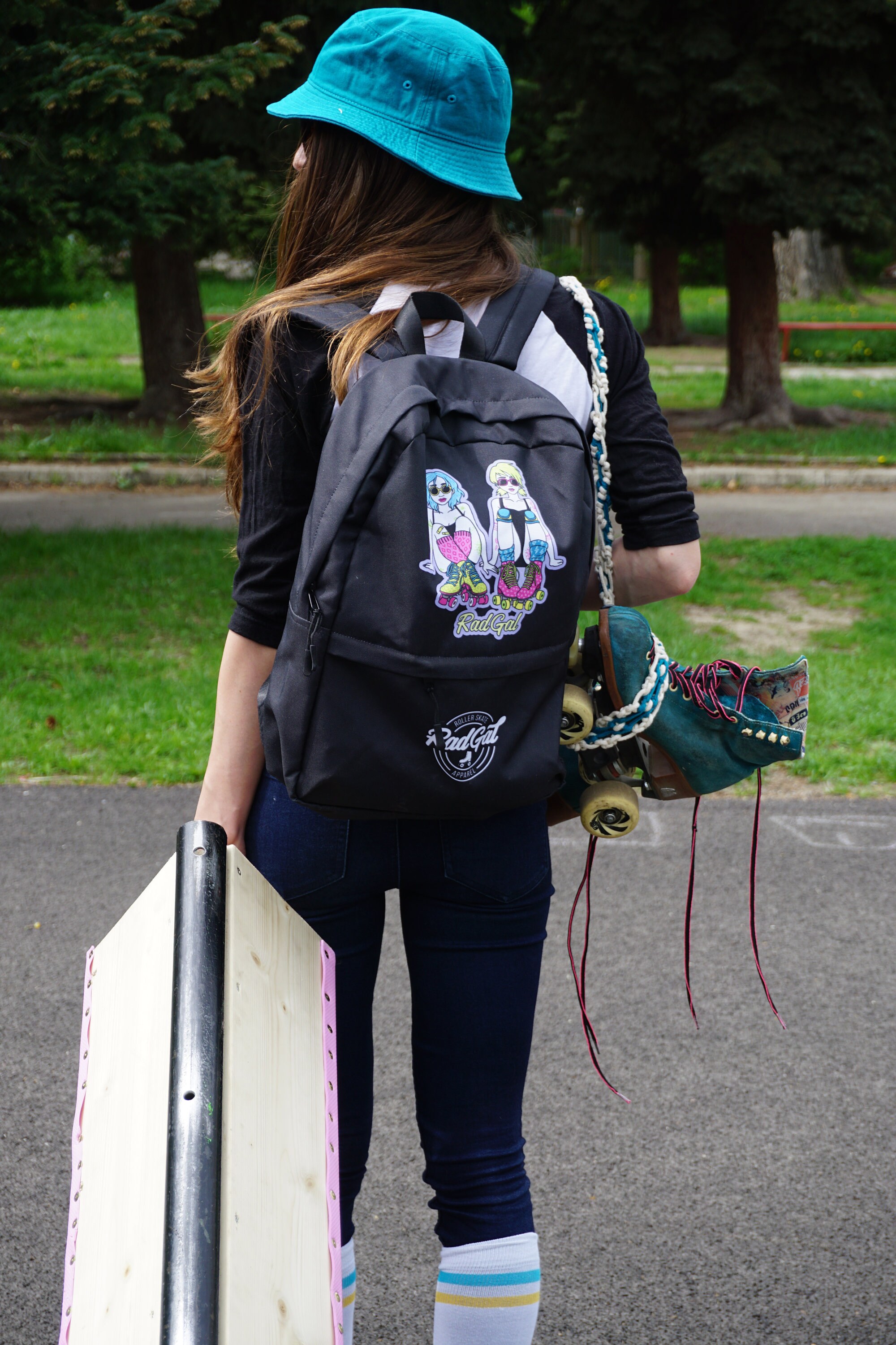 Roller Skate Backpack Roller Skate Accessory Black Backpack Etsy