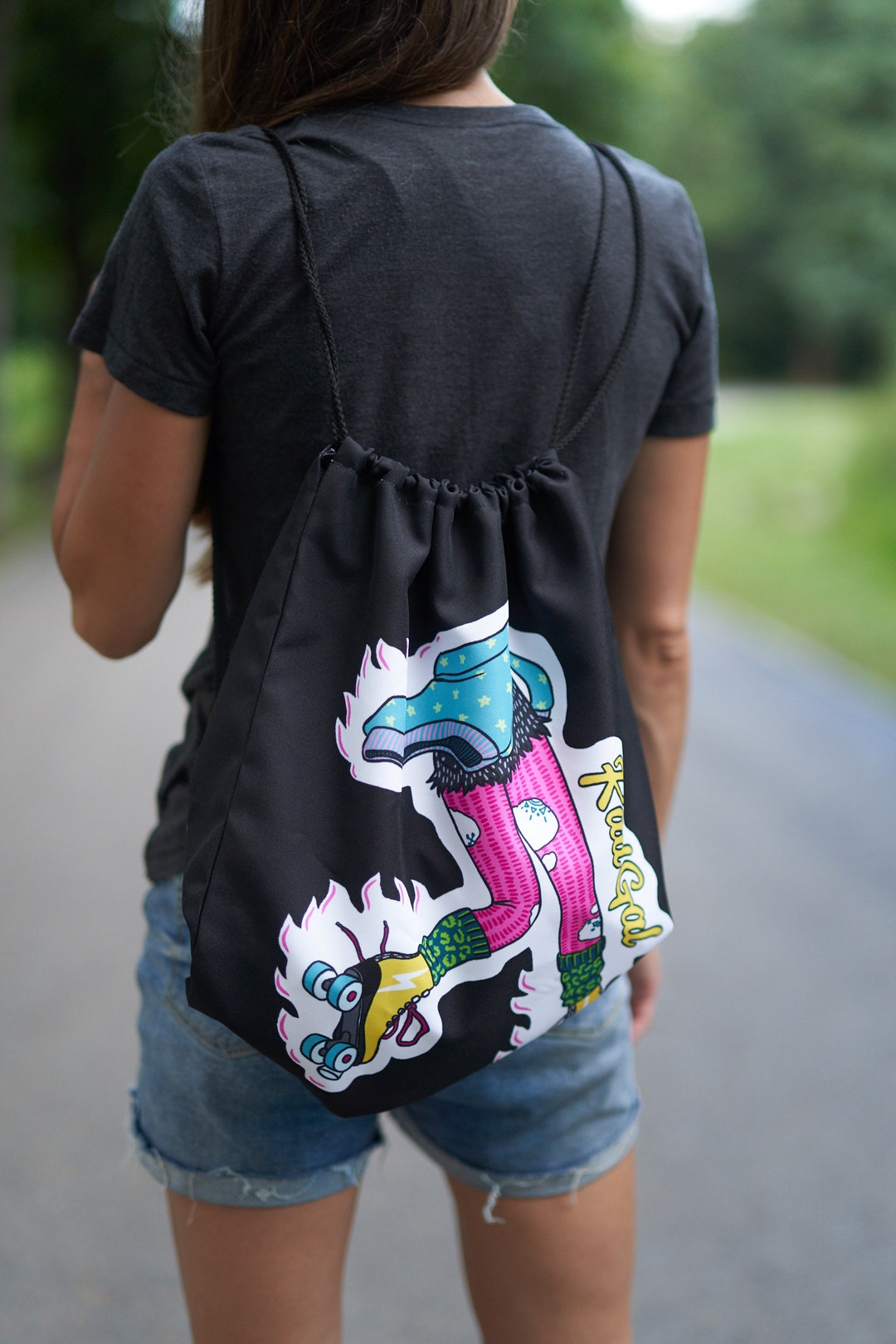 Drawstring Ruller Bag Roller Skate Drawstring Bag, Drawstring Backpack, Roller Skate Bag ...