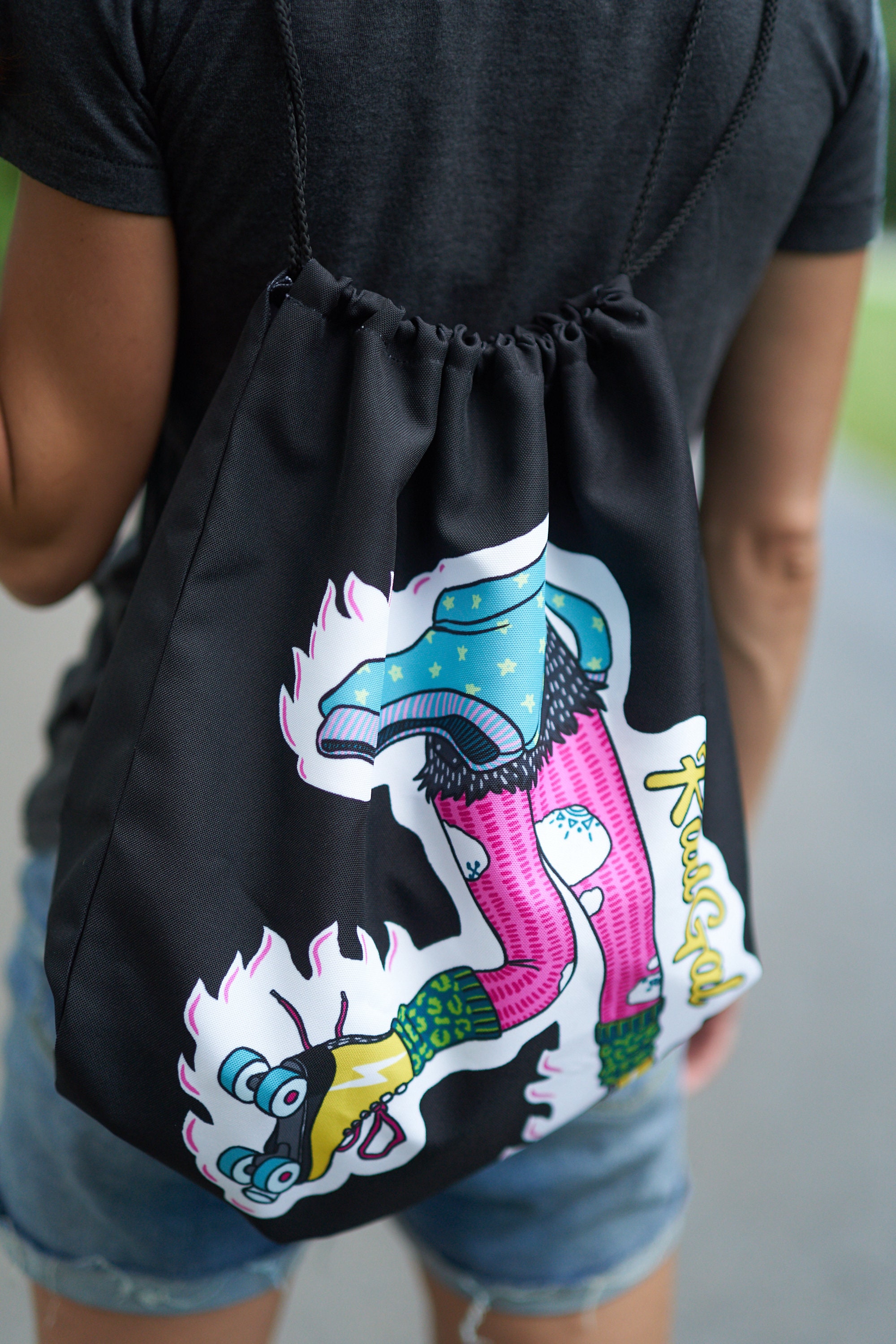 Drawstring Ruller Bag Roller Skate Drawstring Bag, Drawstring Backpack, Roller Skate Bag ...