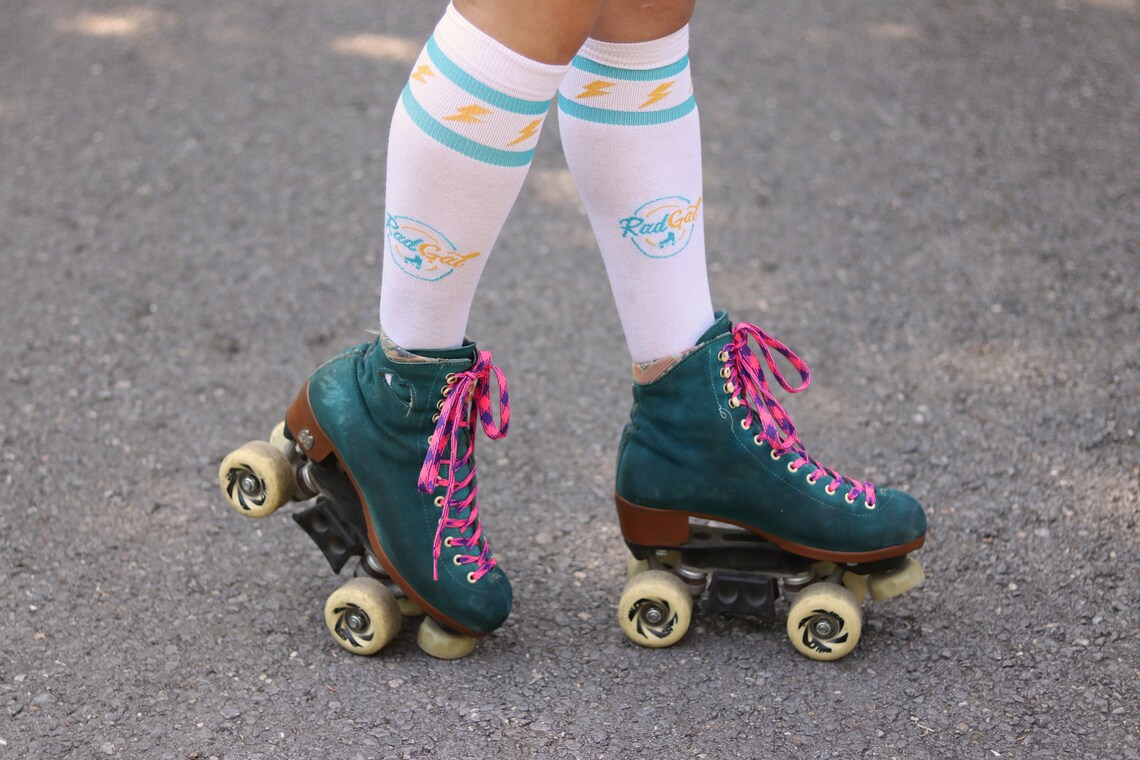 Roller Skate Knee Socks Roller Skate Accessories Knee High Etsy