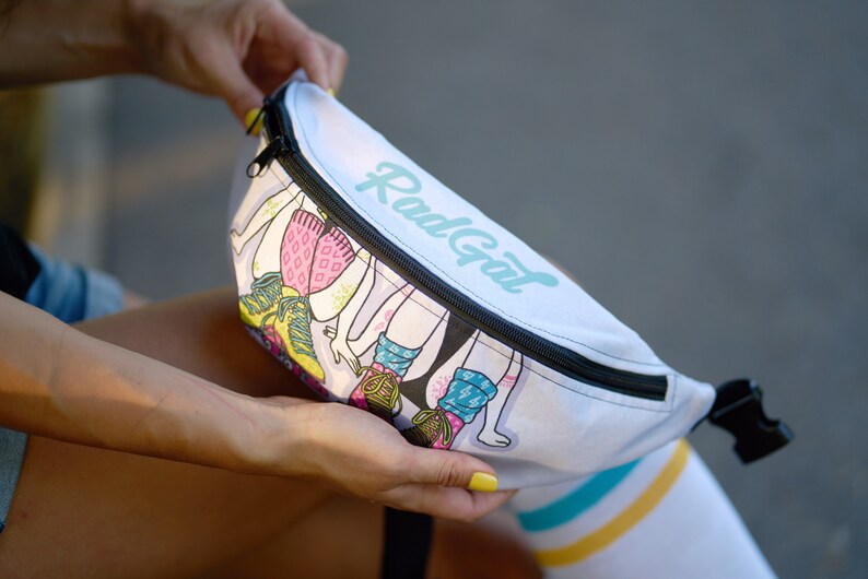 Bum Bag Roller Skate Fanny Pack Waist Bag Printed Fanny Etsy