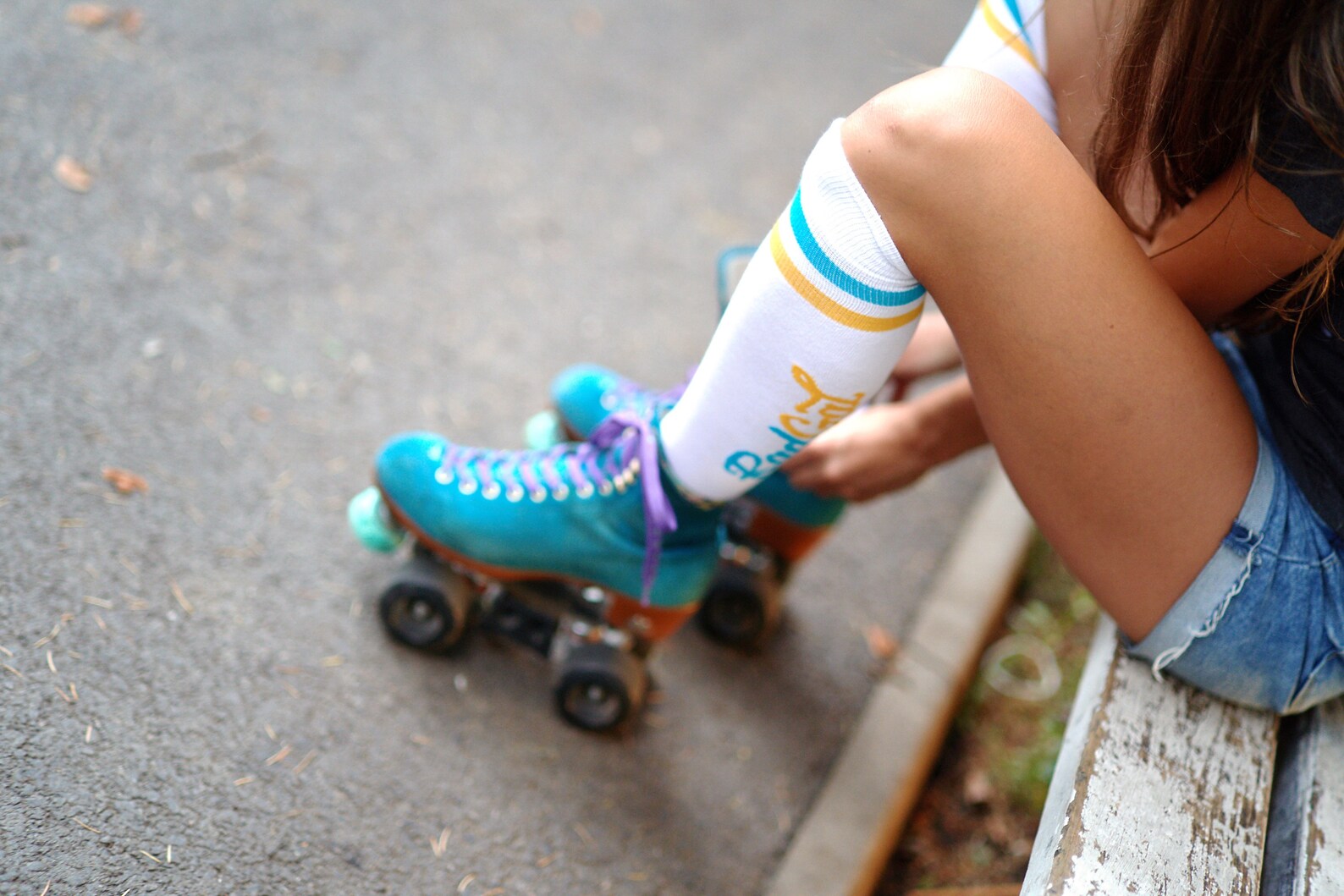 Roller Skate Socks 3 Piece Set Knee High Socks Skate Socks Etsy