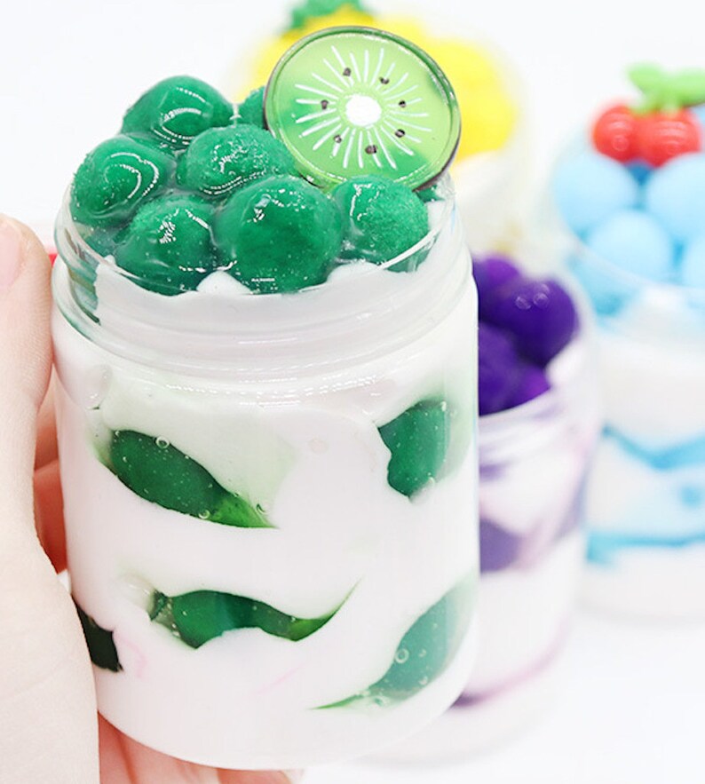 Fruit Yogurt Slime With Charm Stunningly Looks Good Choose Etsy