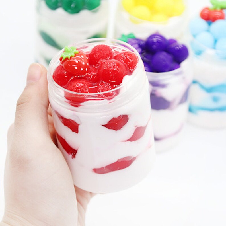 Fruit Yogurt Slime With Charm Stunningly Looks Good Choose Etsy