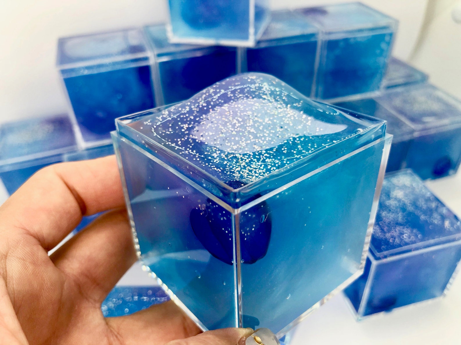 Delightful Colorful Ice Cube Slime toy for Kids with Dazzling Etsy