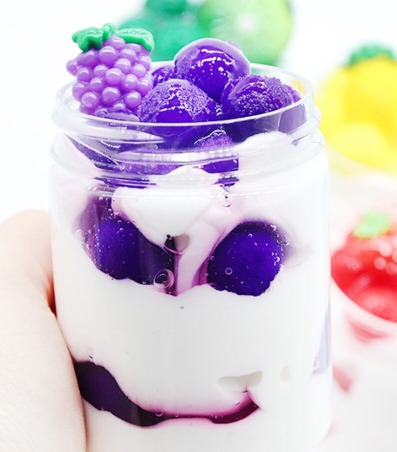 Fruit Yogurt Slime With Charm Stunningly Looks Good Choose Etsy