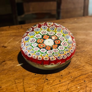 Murano glass paperweight bellissimo fermacarte vintage Murano Millefiori