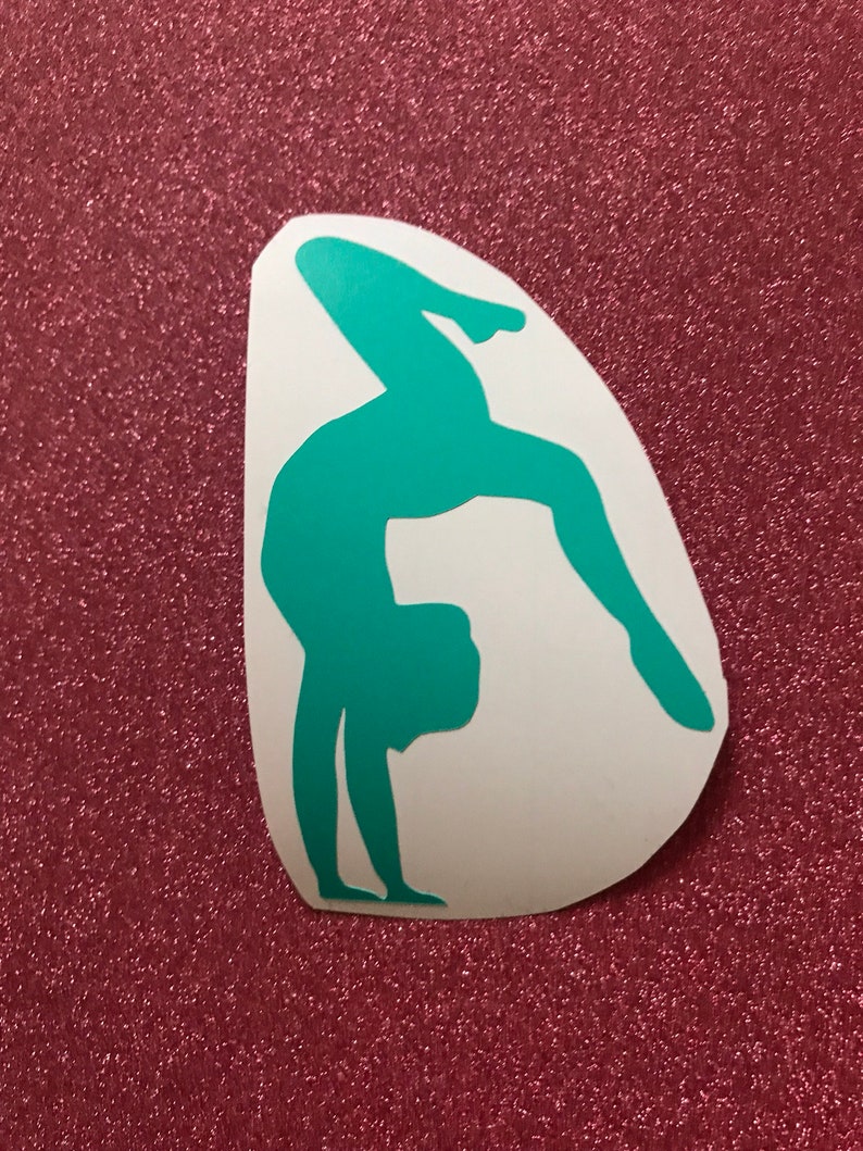 Gymnast Decal Gymnastics Decal Gymnastics Sticker Car Etsy