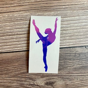 Dance Decal - Dancer Sticker - Car Decal - Car decoration - Water Bottle Sticker - Lyrical - Ballet