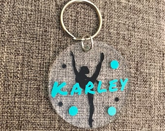 Personalized Dance Keychain – Acrylic Dancer Bag Tag