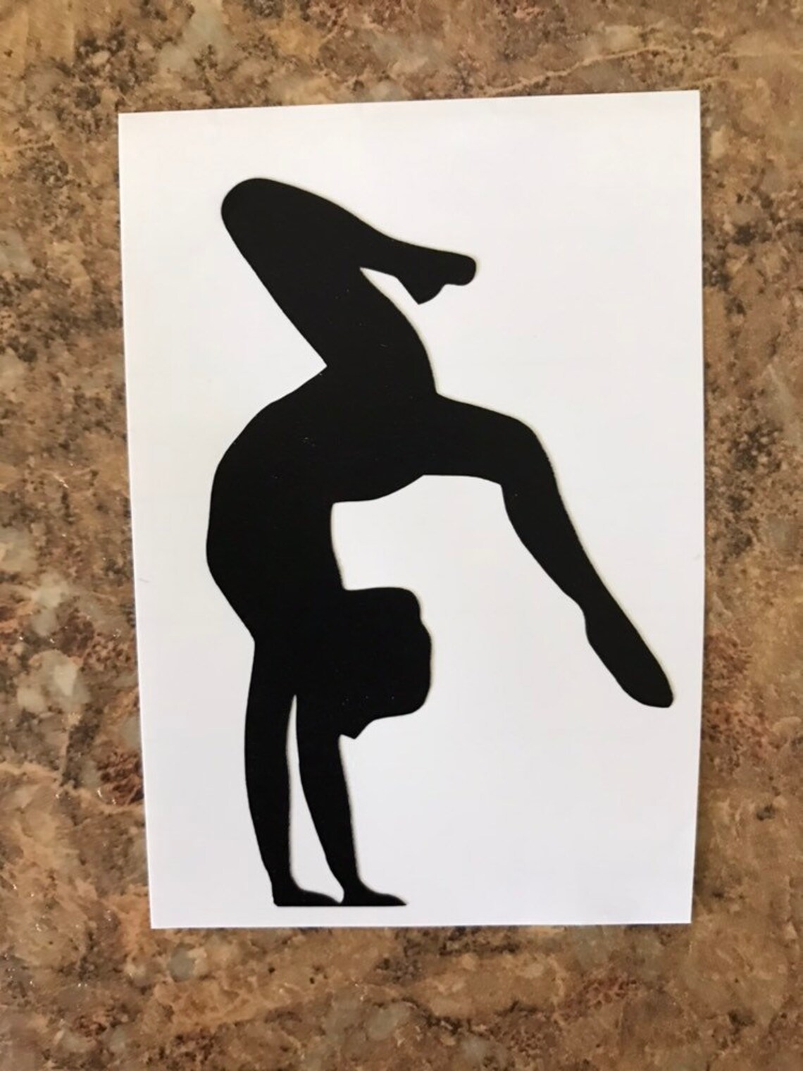 Gymnast Decal Gymnastics Decal Gymnastics Sticker Car Etsy