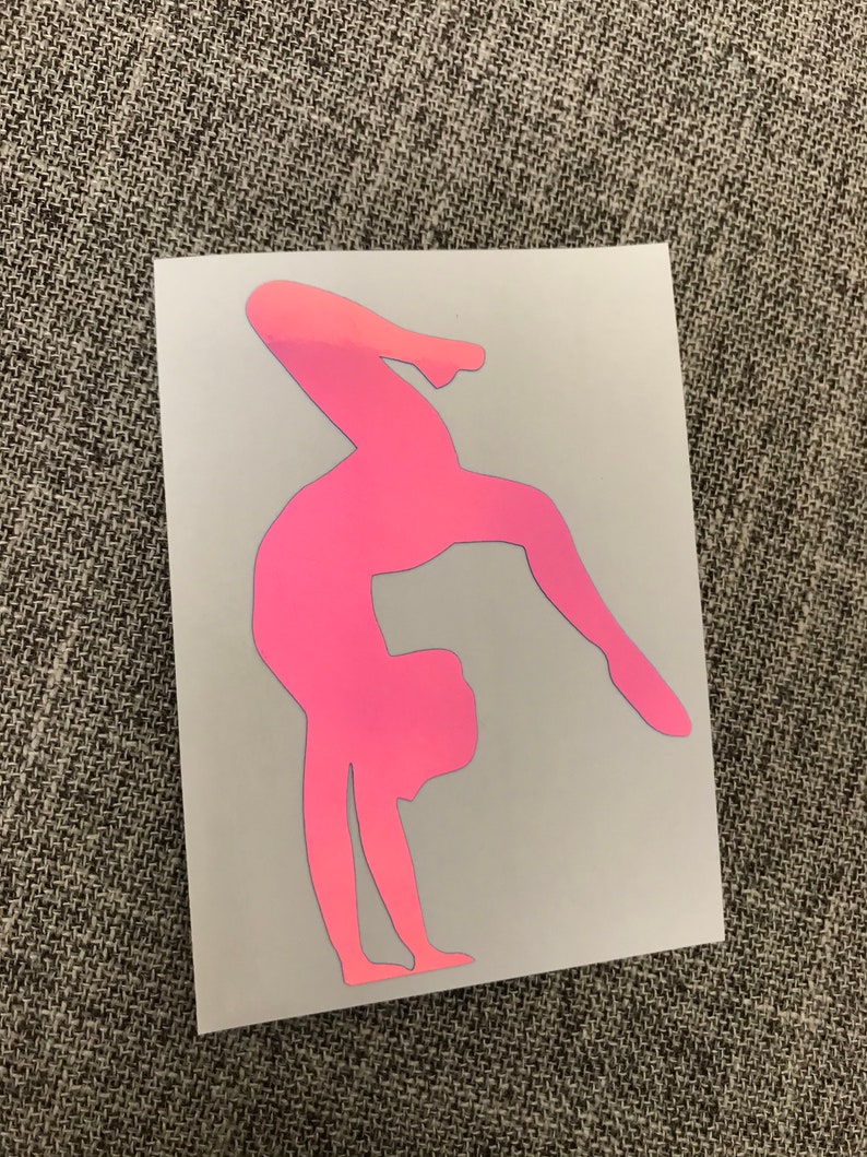 Gymnast Decal Gymnastics Decal Gymnastics Sticker Car Etsy