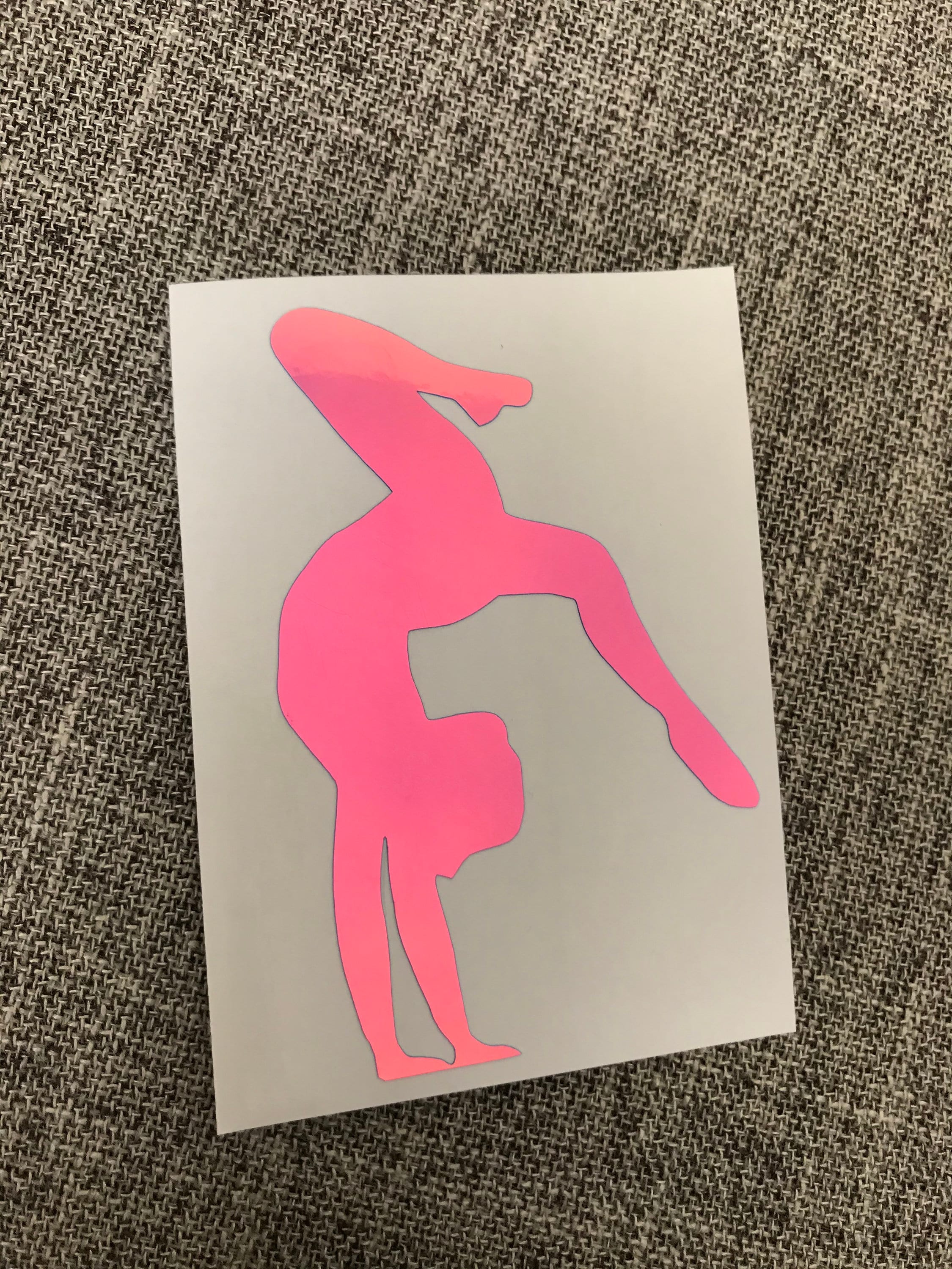 Gymnast Decal With Name Gymnastics Decal Gymnastics Etsy
