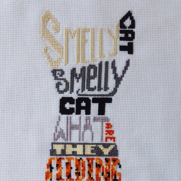 Smelly Cat Cross Stitch Pattern