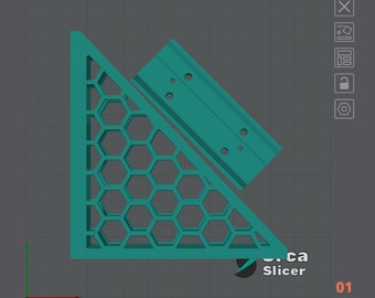 Staffa per mensola regolabile stampabile in 3D