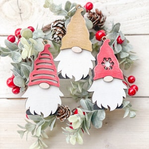Gnome ornaments with storage box| Gnomes | laser home decor | handmade | gifts | Christmas ornaments | tree ornament | gnome lovers |