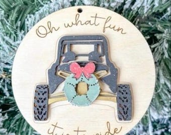 Christmas ATV ornaments, Christmas tree ornaments, Motorcycle, Snowmobile, UTV, Golf Cart, Bike, Boat, Jet Ski, 4x4 Christmas Ornament