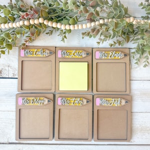 Teacher sticky note holder, teacher gift, teacher appreciation gift