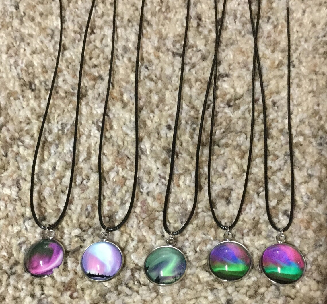 Northern lights Necklace Etsy